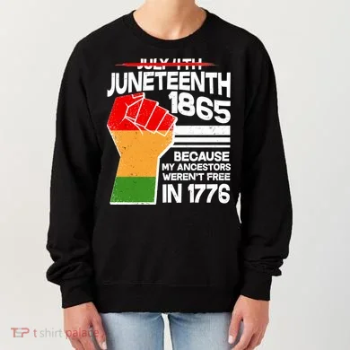 Not July 4th Juneteenth 1885 Women's Sweatshirt