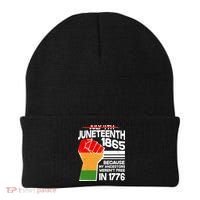 Not July 4th Juneteenth 1885 Beanie thumb 0