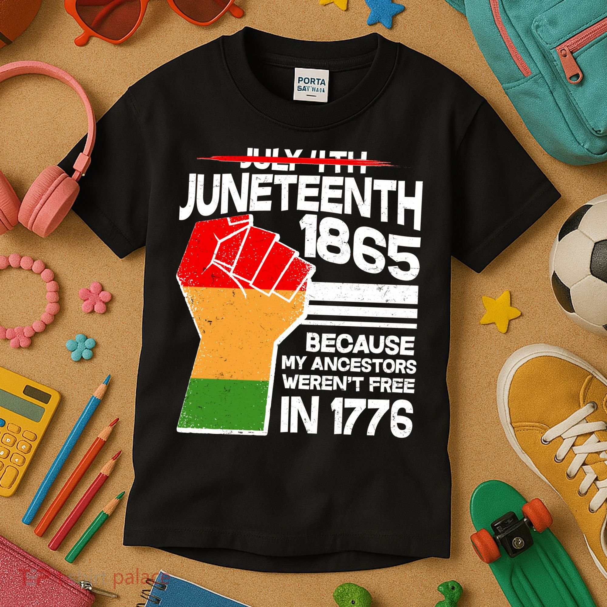Not July 4th Juneteenth 1885 Kids T-Shirt