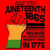 Not July 4th Juneteenth 1885 Santa Hat thumb 1