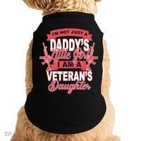 Not just A Daddy's Little Girl I'm A Veterans Daughter Doggie Tank thumb 0