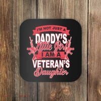 Not just A Daddy's Little Girl I'm A Veterans Daughter Coaster thumb 0