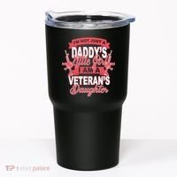 Not just A Daddy's Little Girl I'm A Veterans Daughter Tumbler thumb 0