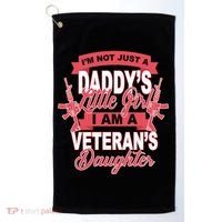 Not just A Daddy's Little Girl I'm A Veterans Daughter Golf Towel thumb 0