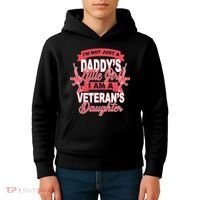 Not just A Daddy's Little Girl I'm A Veterans Daughter Kids Hoodie thumb 4