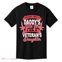 Not just A Daddy's Little Girl I'm A Veterans Daughter Kids T-Shirt thumb 0