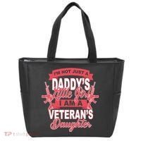 Not just A Daddy's Little Girl I'm A Veterans Daughter Tote Bag thumb 0