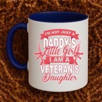 Not just A Daddy's Little Girl I'm A Veterans Daughter Coffee Mug thumb 2