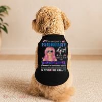 Not Just A February Girl Wonderful Sassy Birthday  Doggie Tank thumb 2