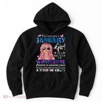 Not Just A Janurary Girl Wonderful Sassy Birthday  Hoodie thumb 0