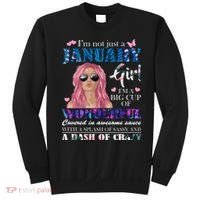 Not Just A Janurary Girl Wonderful Sassy Birthday  Sweatshirt thumb 0