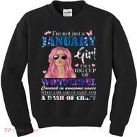 Not Just A Janurary Girl Wonderful Sassy Birthday  Kids Sweatshirt thumb 0