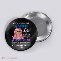 Not Just A March Girl Wonderful Sassy Birthday  Button thumb 0