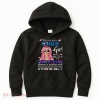 Not Just A March Girl Wonderful Sassy Birthday  Kids Hoodie thumb 0