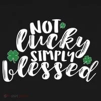 Not Lucky Simply Blessed Doggie Tank thumb 4