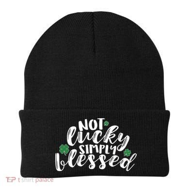 Not Lucky Simply Blessed Beanie