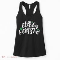Not Lucky Simply Blessed Women's Tank Top thumb 0
