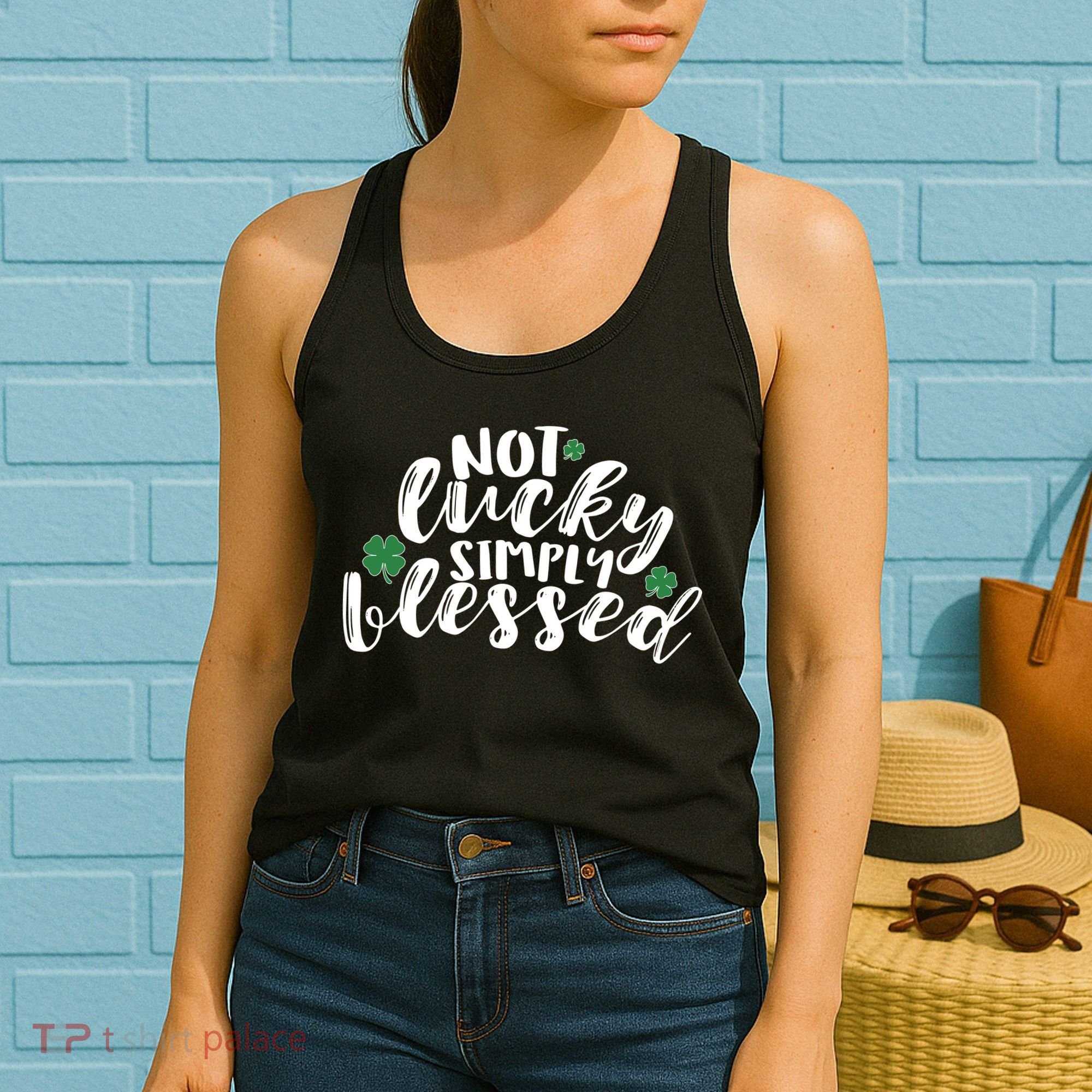 Not Lucky Simply Blessed Women's Tank Top