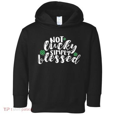 Not Lucky Simply Blessed Toddler Hoodie