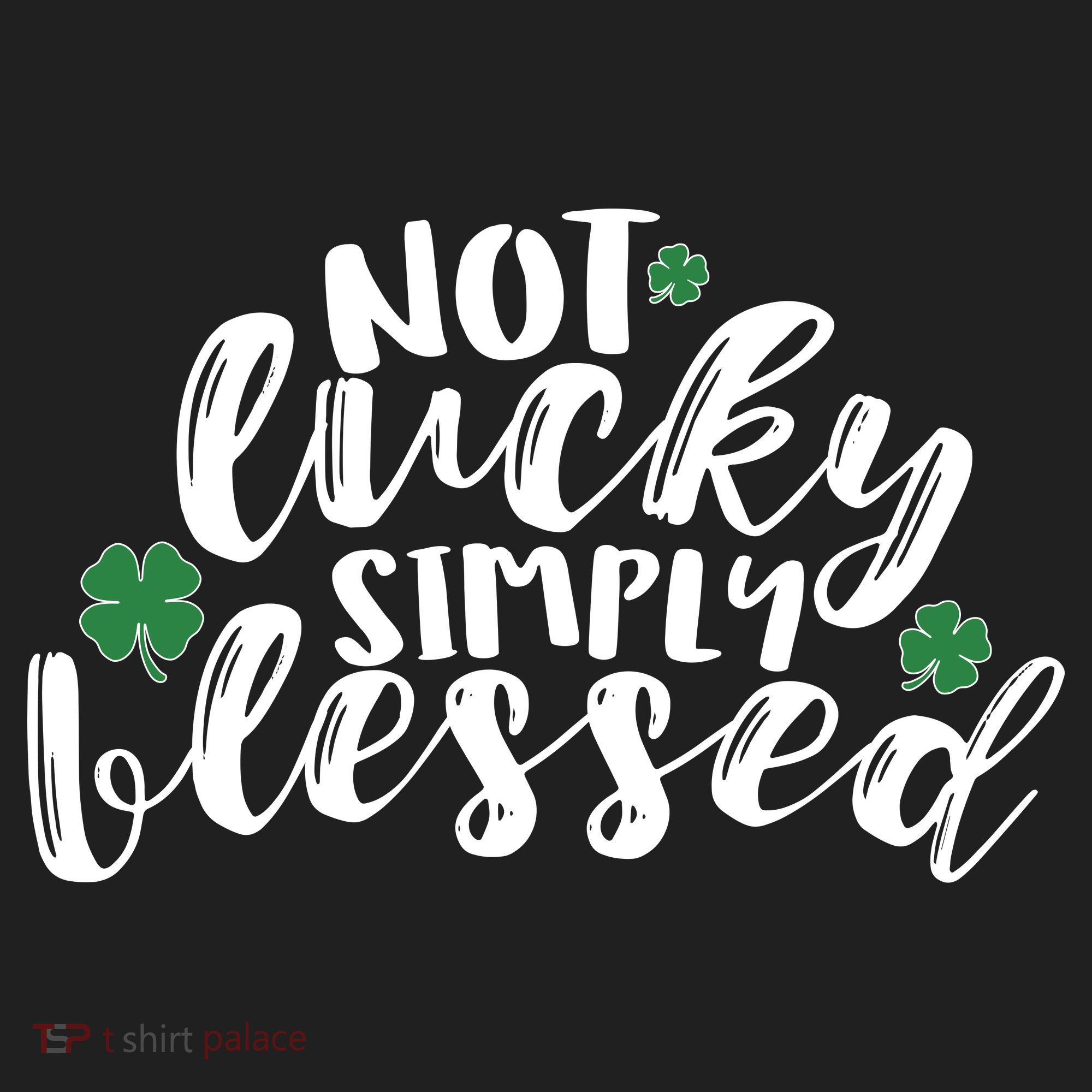 Not Lucky Simply Blessed Golf Towel