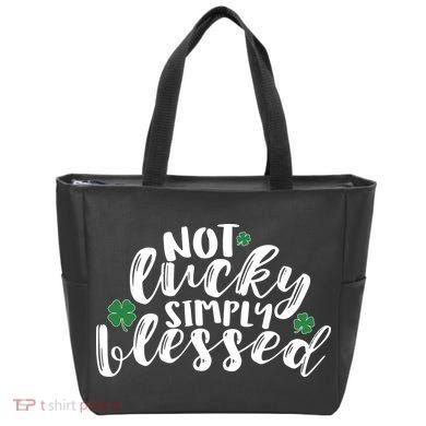 Not Lucky Simply Blessed Tote Bag