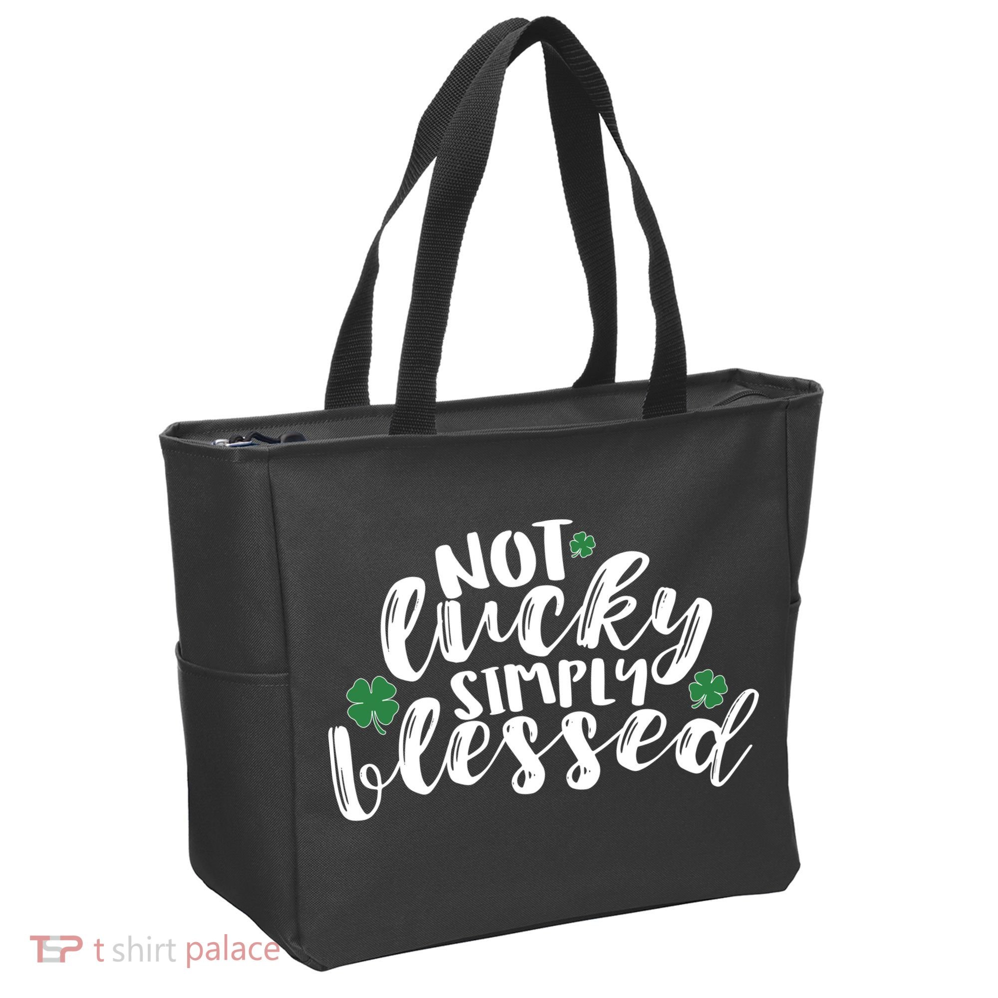 Not Lucky Simply Blessed Tote Bag