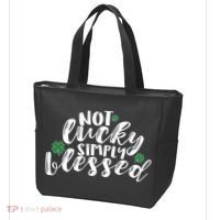 Not Lucky Simply Blessed Tote Bag thumb 3