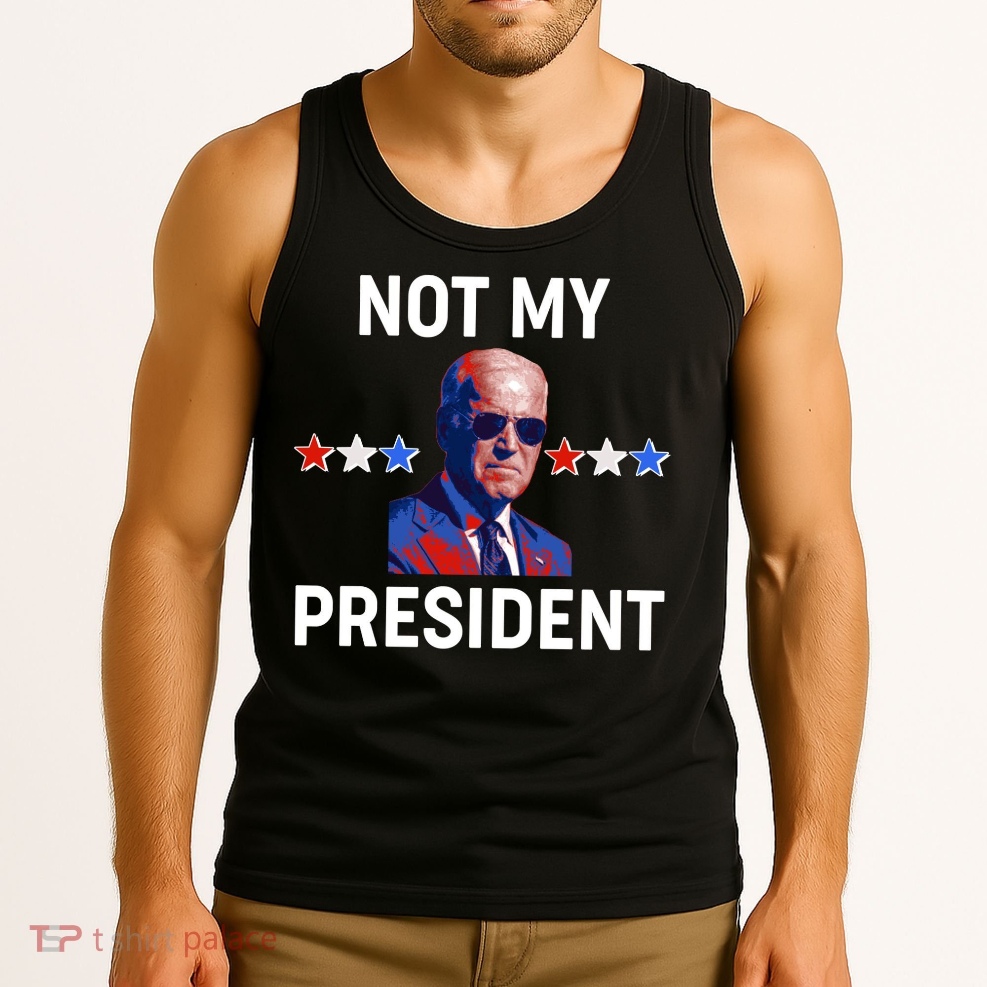 Not My President Anti Biden Pro Trump 2020 Election Tank Top