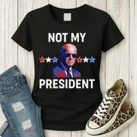 Not My President Anti Biden Pro Trump 2020 Election Women's T-Shirt thumb 3