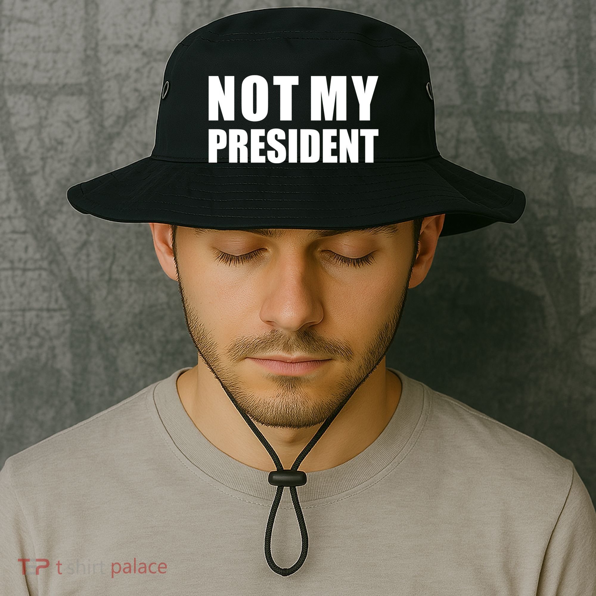 Not My President Classic Logo Bucket Hat