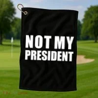 Not My President Classic Logo Golf Towel thumb 1