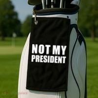 Not My President Classic Logo Golf Towel thumb 2