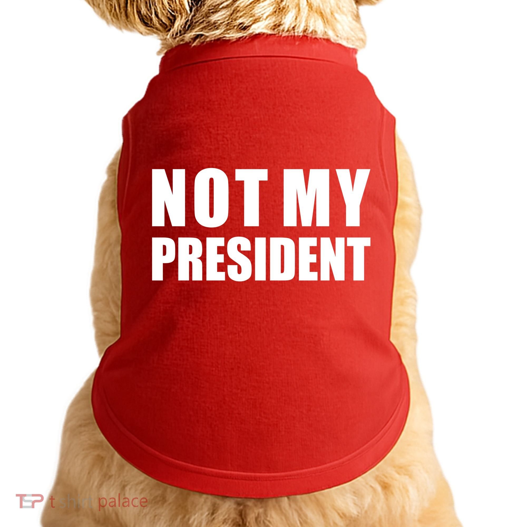 Not My President Classic Logo Doggie Tank