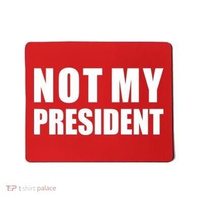 Not My President Classic Logo Mousepad