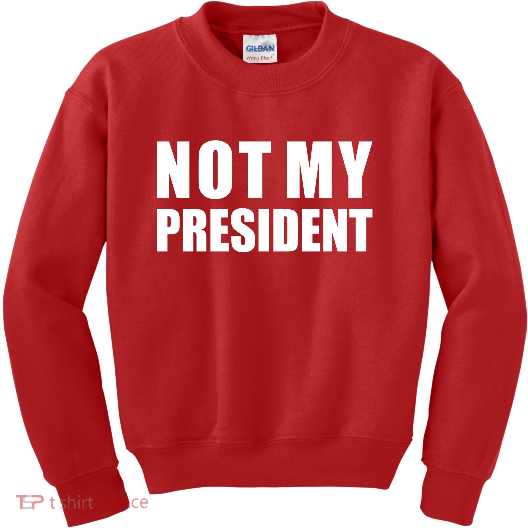 Not My President Classic Logo Kids Sweatshirt