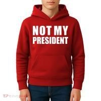 Not My President Classic Logo Kids Hoodie thumb 4