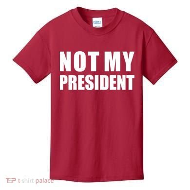 Not My President Classic Logo Kids T-Shirt