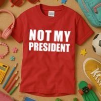 Not My President Classic Logo Kids T-Shirt thumb 3