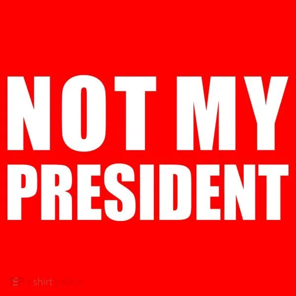 Not My President Classic Logo Kids T-Shirt