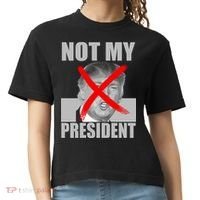 Not My President Red X Spray Paint Anti-Trump Comfort Colors Boxy T-Shirt thumb 0