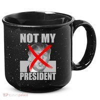 Not My President Red X Spray Paint Anti-Trump 15oz Campfire Ceramic Mug thumb 0