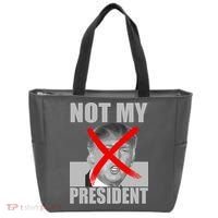 Not My President Red X Spray Paint Anti-Trump Tote Bag thumb 0