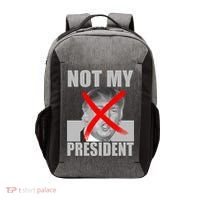 Not My President Red X Spray Paint Anti-Trump Vector Backpack thumb 0
