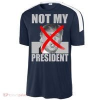 Not My President Red X Spray Paint Anti-Trump Sport-Tek Competitor United Soccer Jersey thumb 2