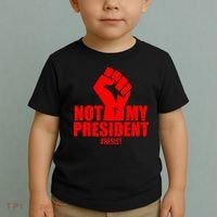 Not My President Resist Anti Trump Fist Toddler T-Shirt thumb 2