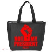 Not My President Resist Anti Trump Fist Tote Bag thumb 0