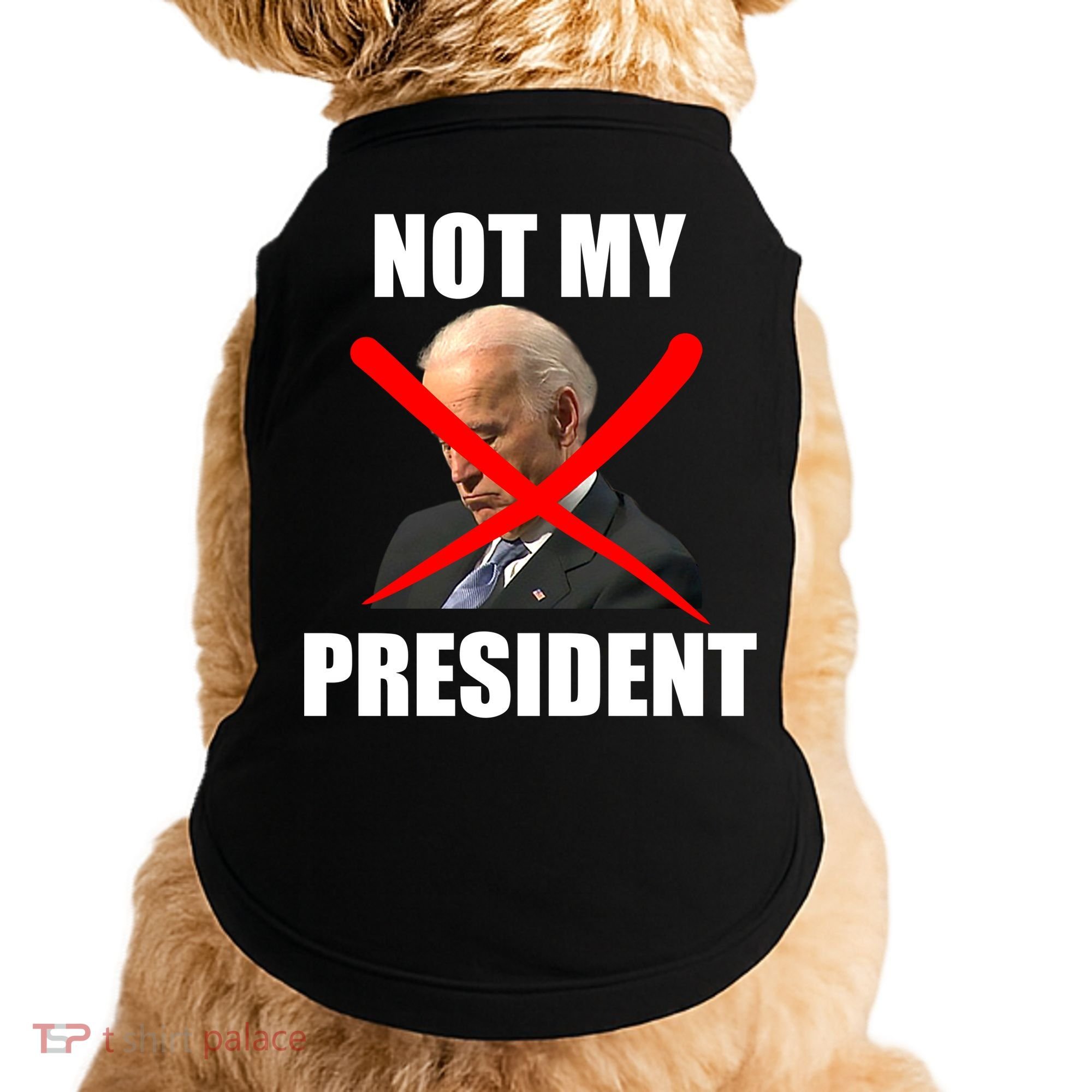 Not My President Trump Anti Biden Doggie Tank