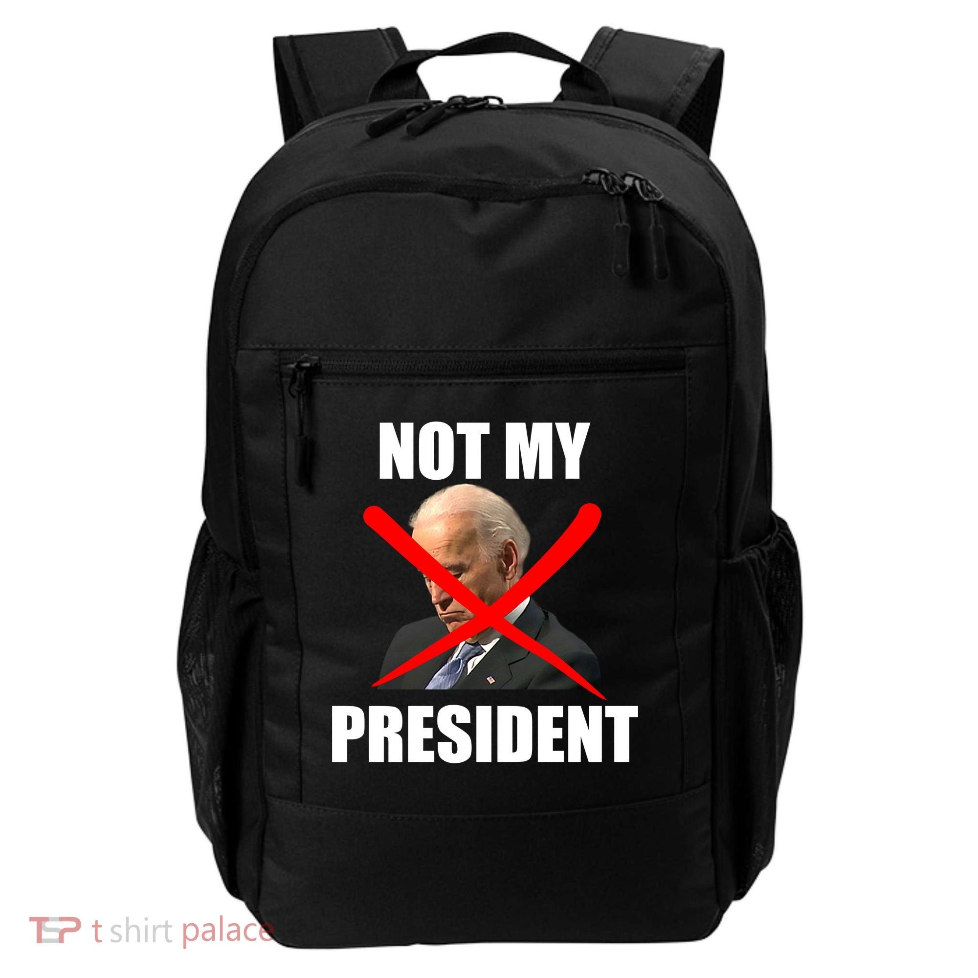 Not My President Trump Anti Biden Backpack