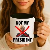 Not My President Trump Anti Biden Coffee Mug thumb 3