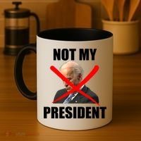 Not My President Trump Anti Biden Coffee Mug thumb 4